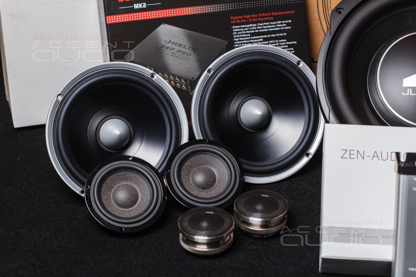 Проект Hi-End аудиосистемы с запасным басом для Audi Q8