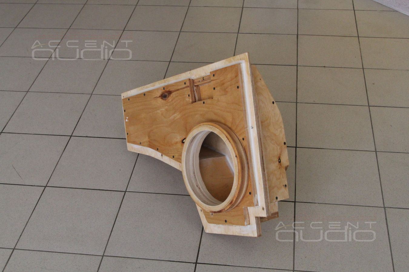 Встроенный сабвуфер-стелс Audison Voce AV10 в Pagero Sport