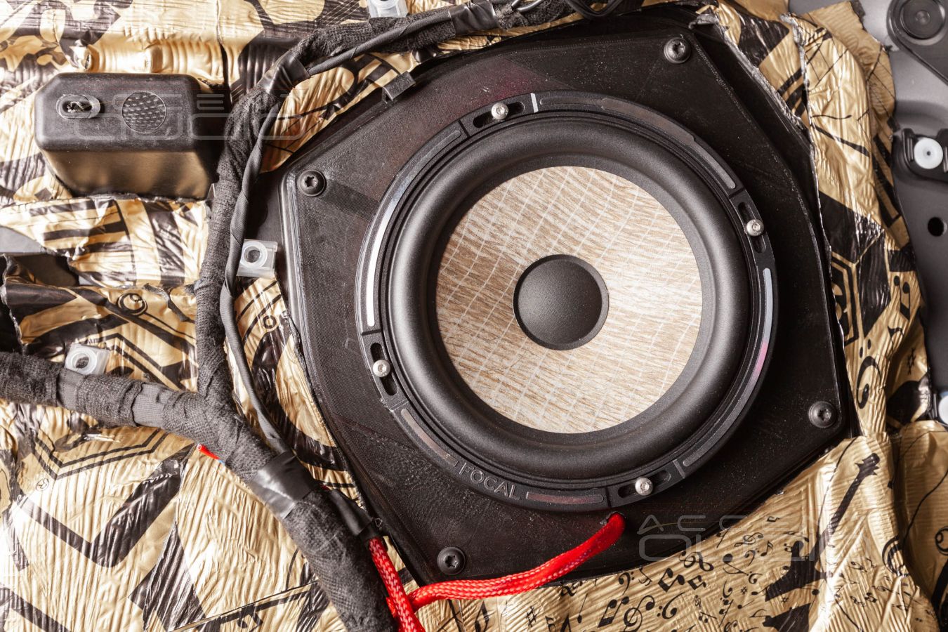 Аудиоподготовка дверей и установка мидбасовых динамиков Focal FLAX в Range Rover Sport