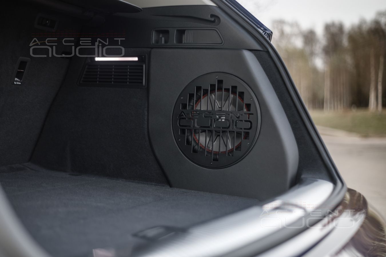 Сабвуфер-стелс с головкой Kicker – как он должен быть в Audi Q5