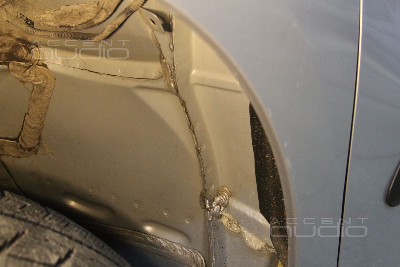 Обработка задних арок