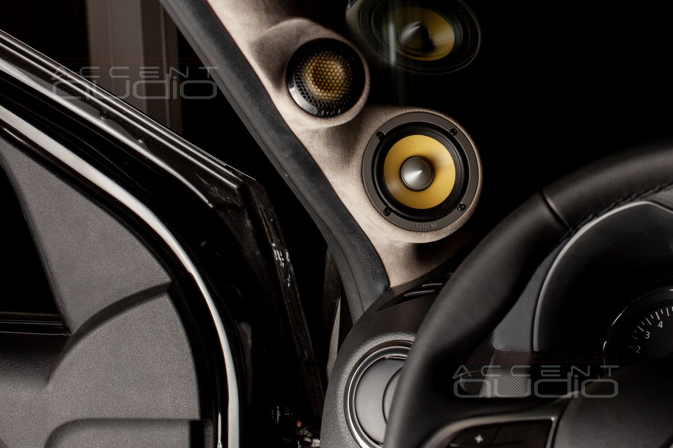 Подиумы для СЧ-ВЧ Focal KX в Renault Duster