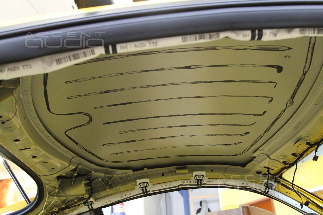 Шумо-виброизоляция кузова Audi TT