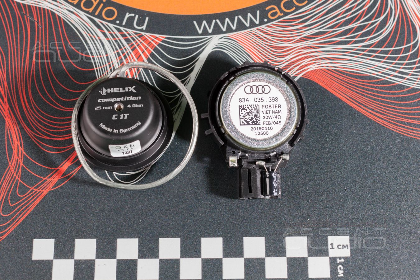 Установка новой акустики в Audi Q3: твитеры Helix C1T штатно !