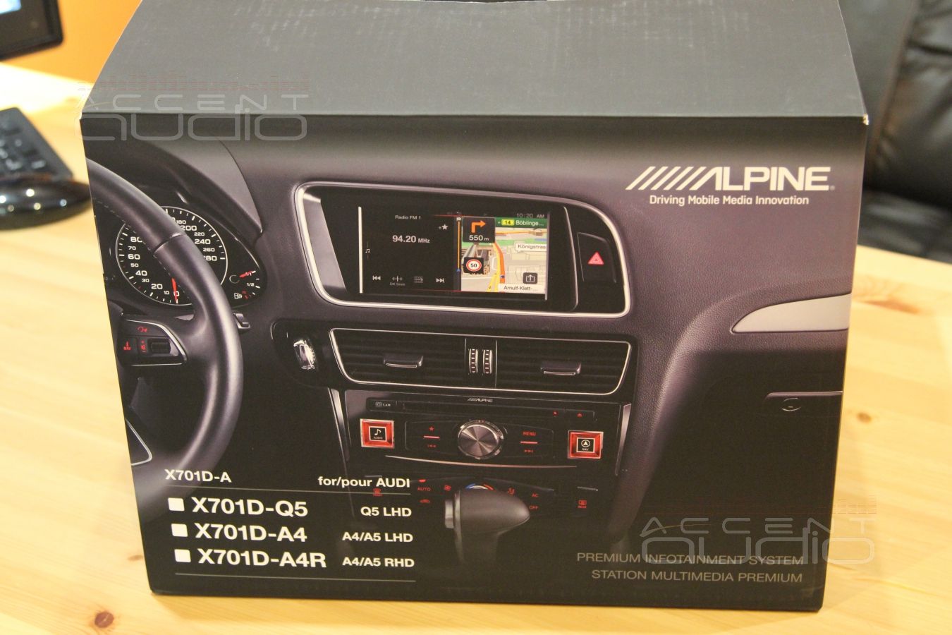 Установка Alpine X701D-A в новый Audi Q4 2016
