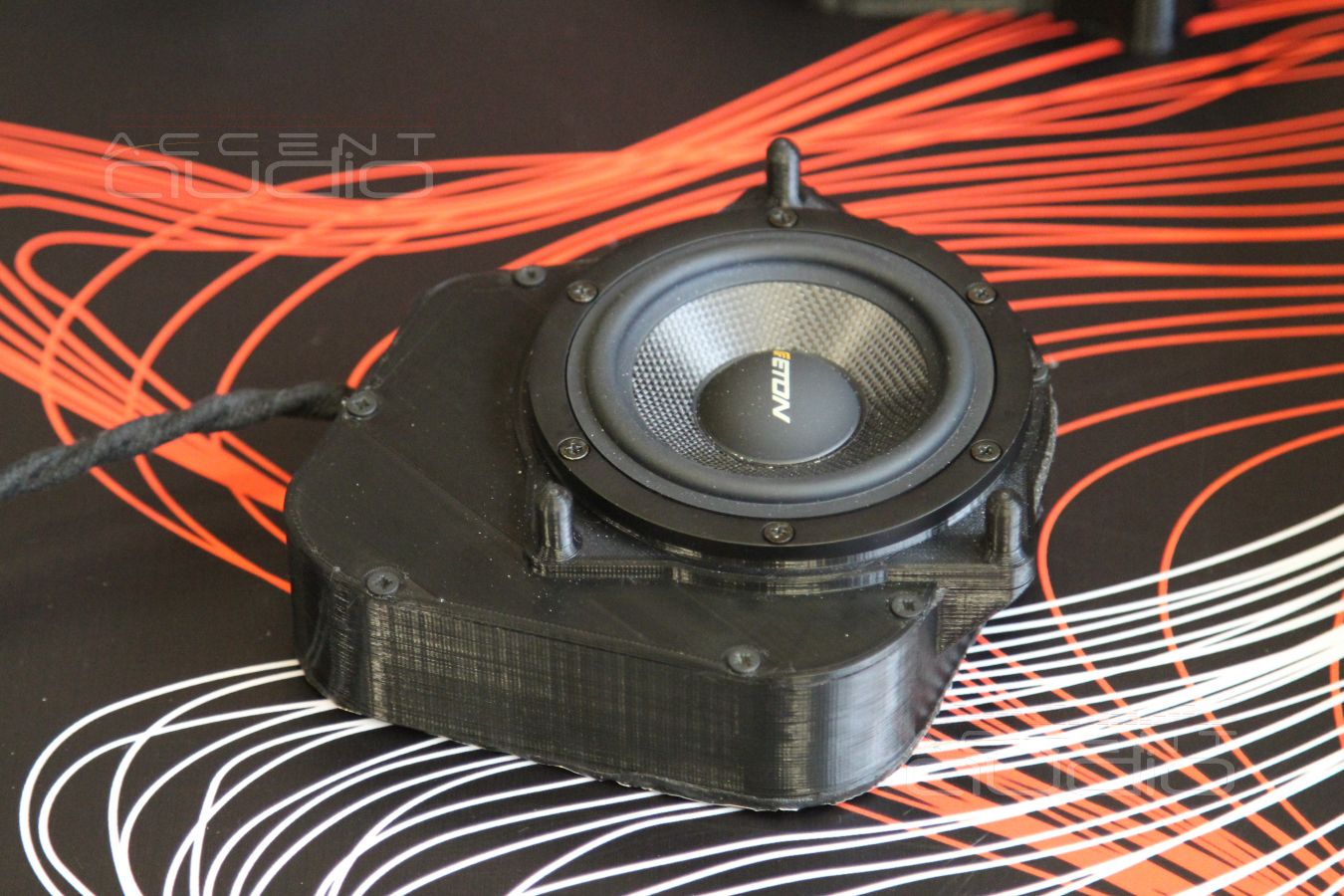 3D печать и установка среднечастотных Eton RSR 80 в Mercedes-Benz E Klasse W213