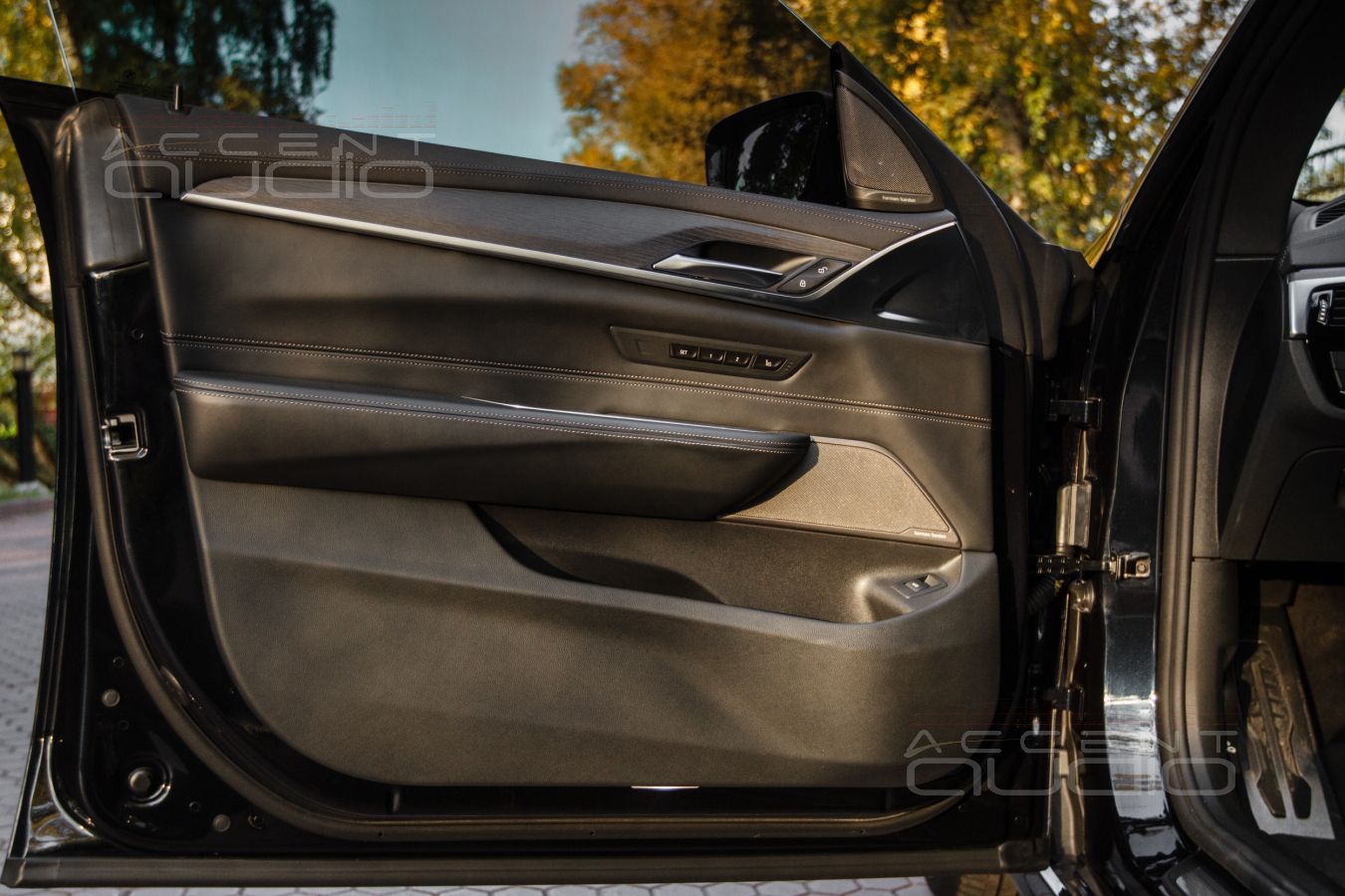 Виброизоляция дверей и установка СЧ и ВЧ излучателей GroundZero по заводским местам