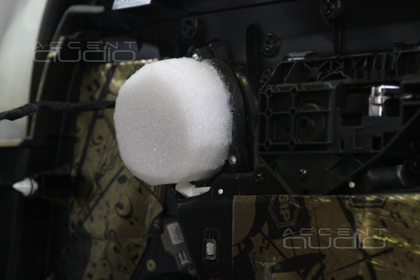 Подготовка дверей, установка акустики Focal