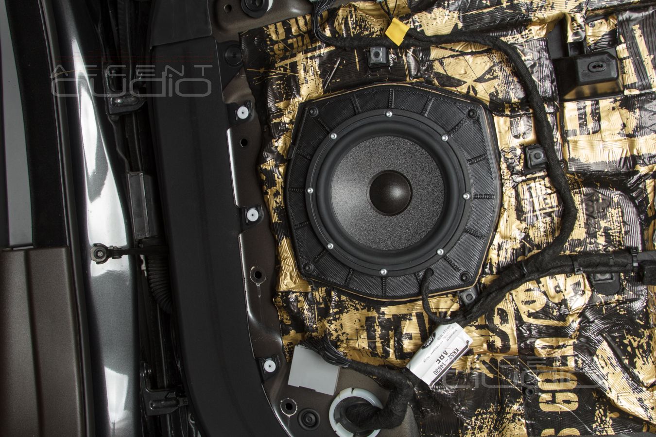 Аудиоподготовка дверей, установка мидбасовых динамиков Brax и SOAudio в Range Rover