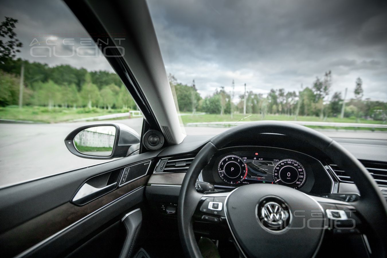 Подиумы под твитеры ScanSpeak для Volkswagen Passat AllTrack – 3D печать