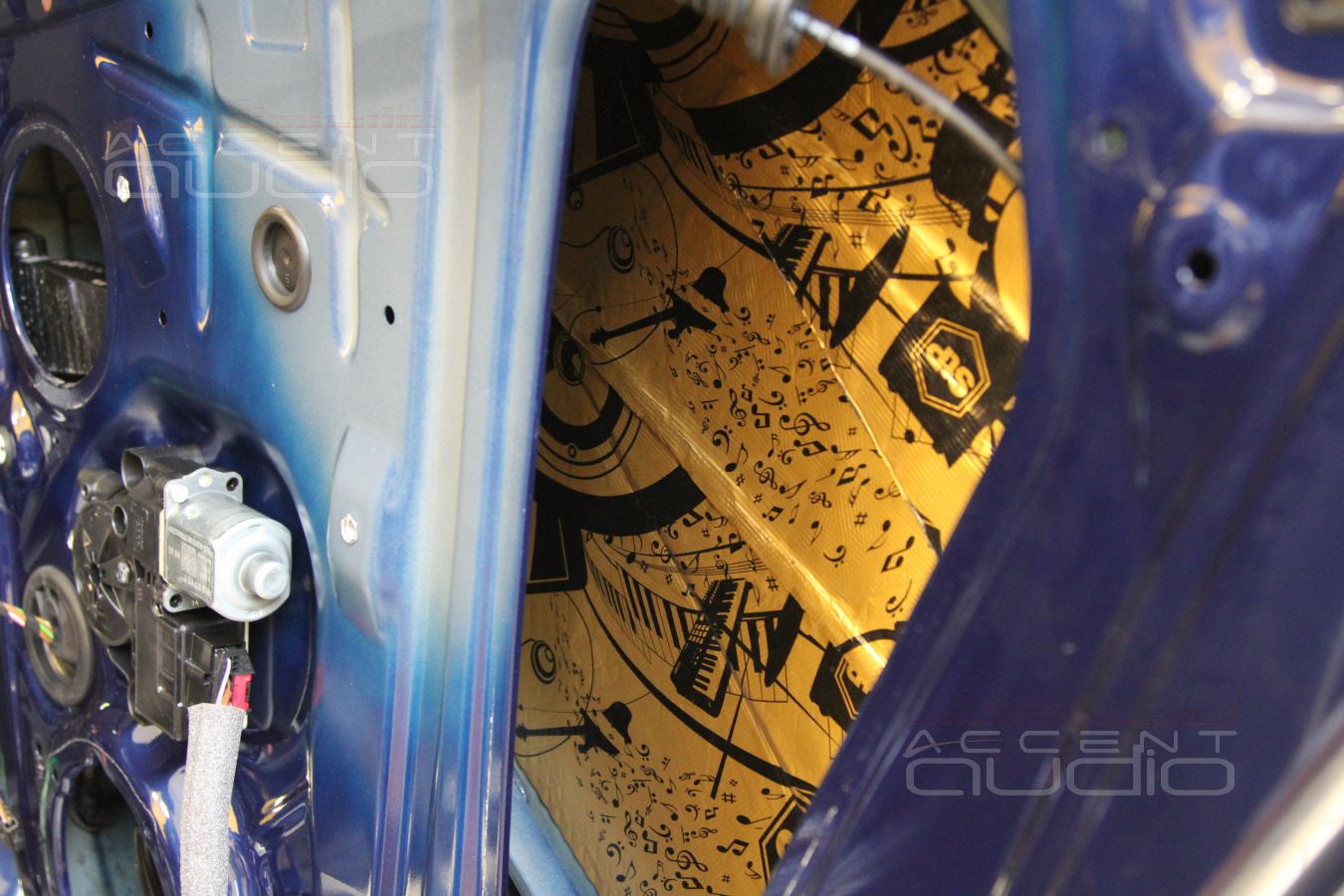 Шумоизоляция и аудиоподготовка передних дверей