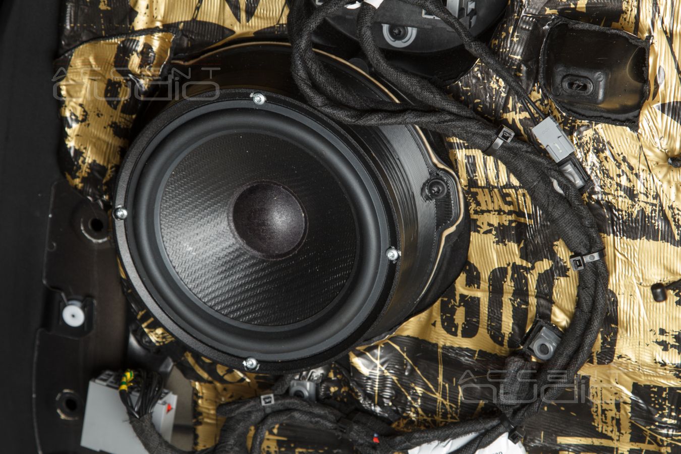 Аудиоподготовка дверей, установка мидбасовых динамиков Brax и SOAudio в Range Rover