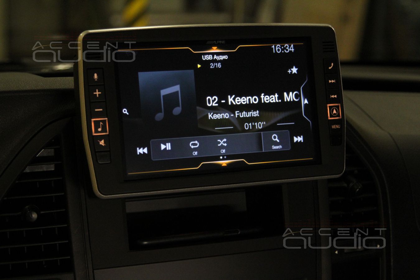 Установка магнитолы Alpine X902D-V447 в Mercedes-Benz Vito Tourer W447