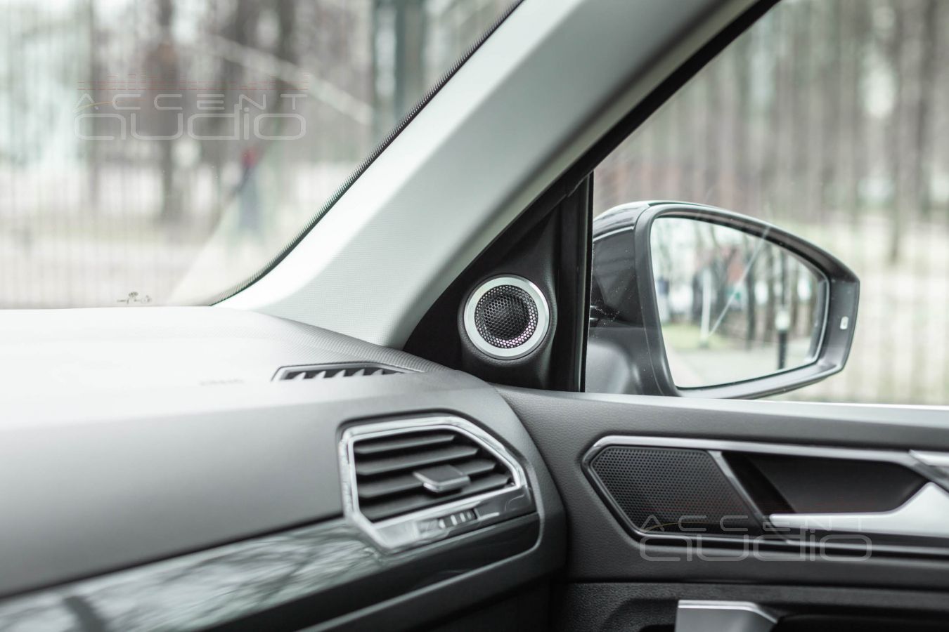 Подиумы под твитеры для Tiguan 2 почти штатно: 3D печать и установка твитеров E.O.S