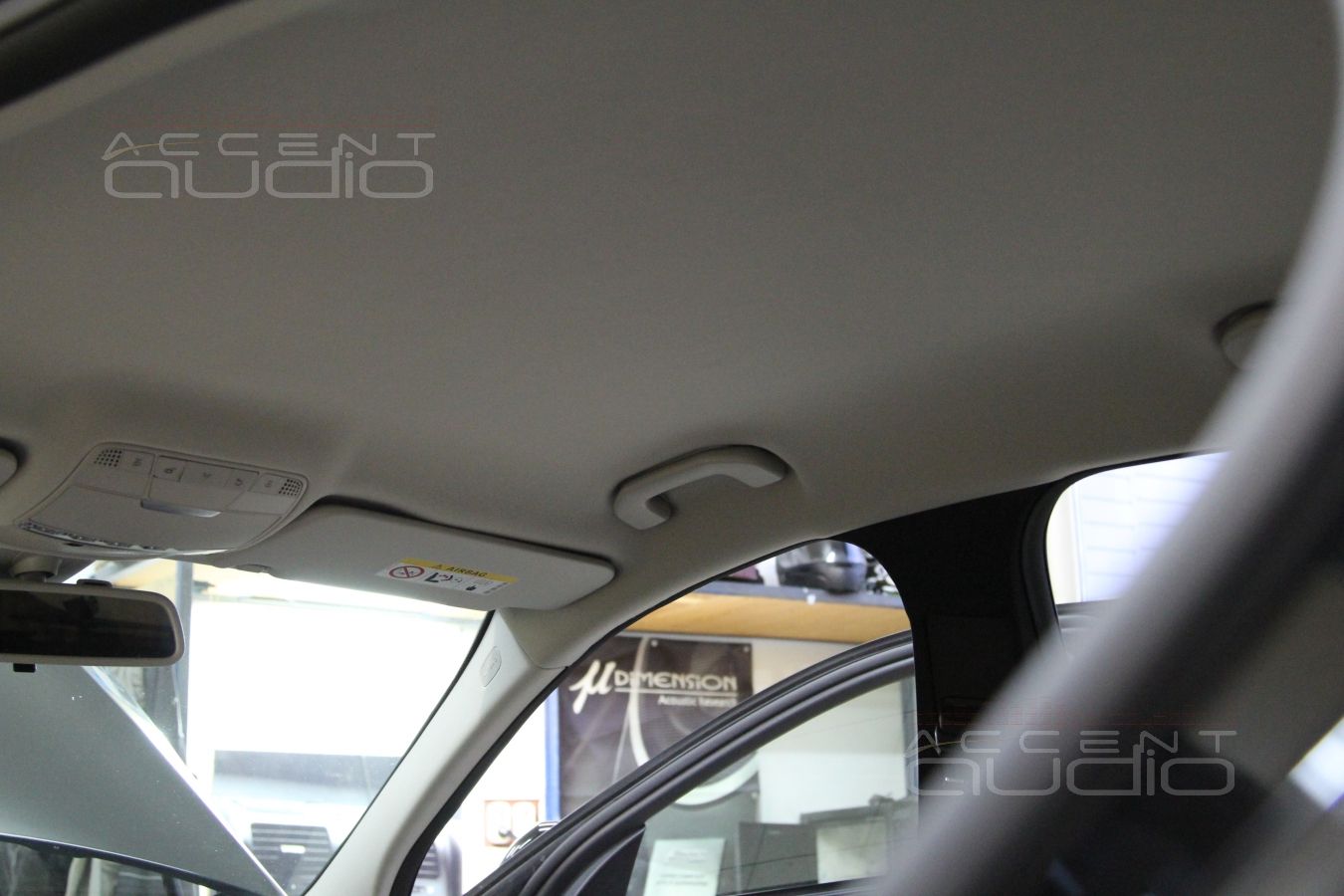 Перетяжка потолка Mercedes-Benz C-Class W205 в алькантару