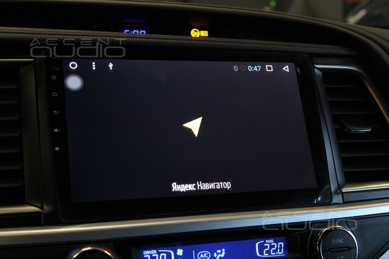 Новая магнитола в Toyota Highlander