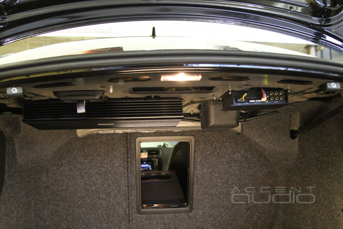 Установка усилителя и аудиопроцессора