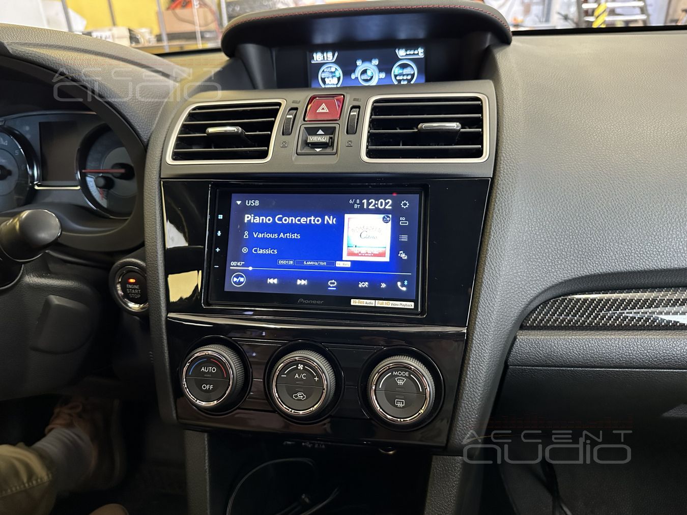 Решение: магнитола Pioneer DMH-Z6350BT в Subaru WRX