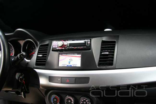 Навигация и звук в Lancer X. Эксклюзивная инсталляция !