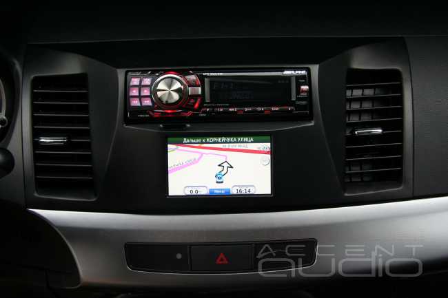 Навигация и звук в Lancer X. Эксклюзивная инсталляция !