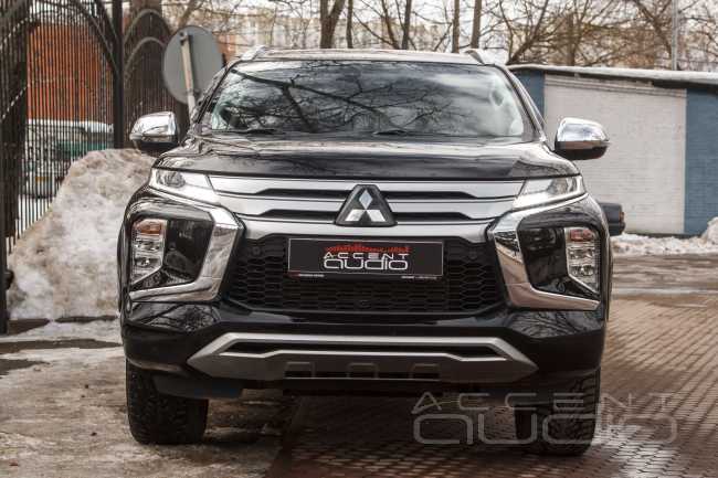 Нескромный звук в скромном Mitsubishi Pajero Sport 