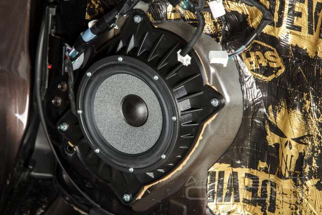 Комплект из двух подиумов для установки 165 мм мидбасовых излучателей в Lexus GX460 2019-2023.