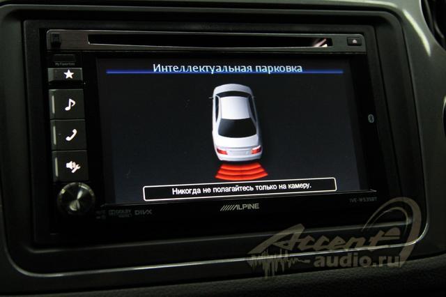 Отображение работы штатной системы парковки и климат-контроля на НЕштатной магнитоле в Volkswagen Tiguan 2013