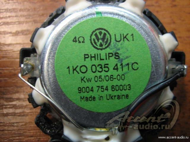 Установка 3-х компонентной акустики ETON в Volkswagen Golf V